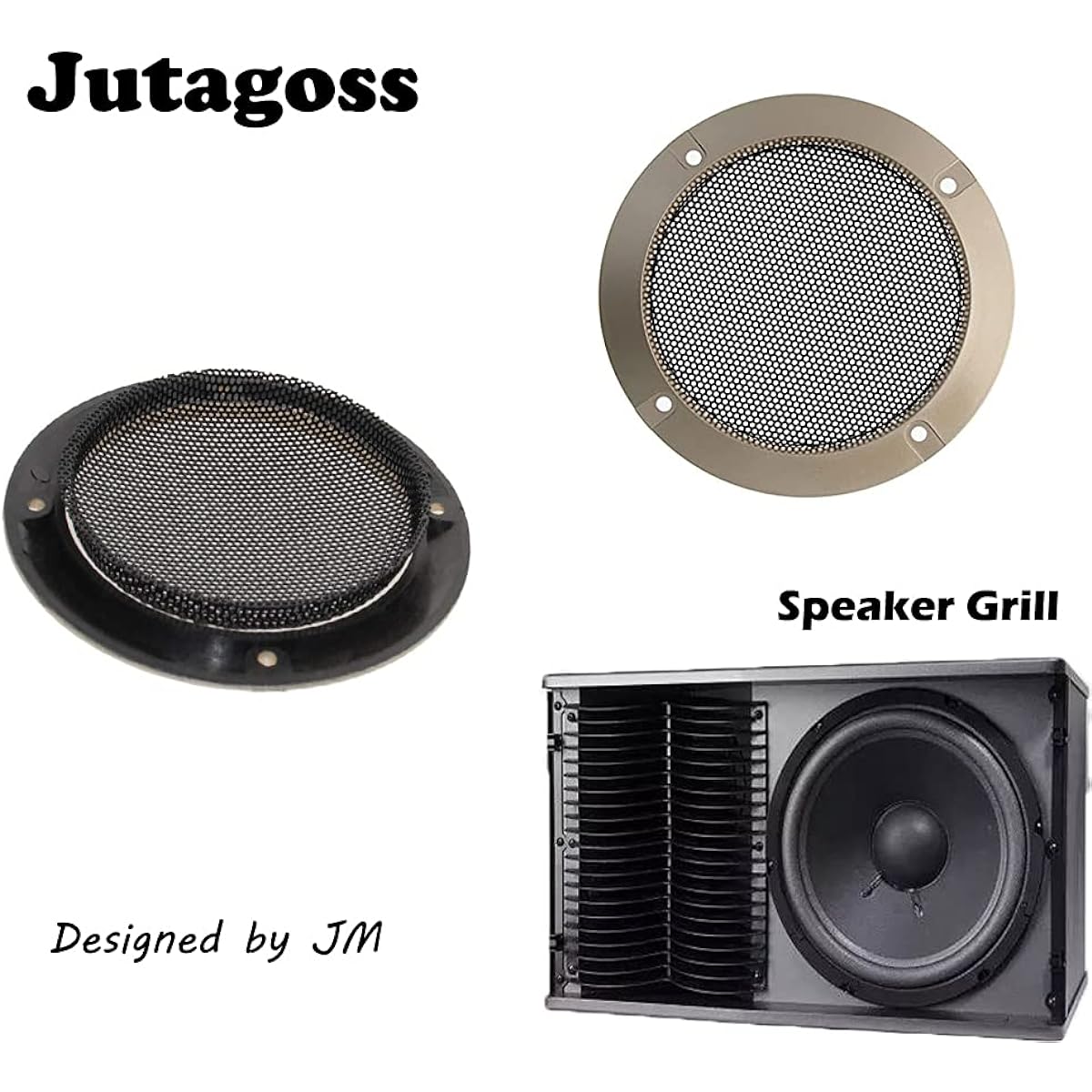Jutagoss Subwoofer Speaker Paper Drum Cone Foam Rim Coil Diameter 5" 1 Piece