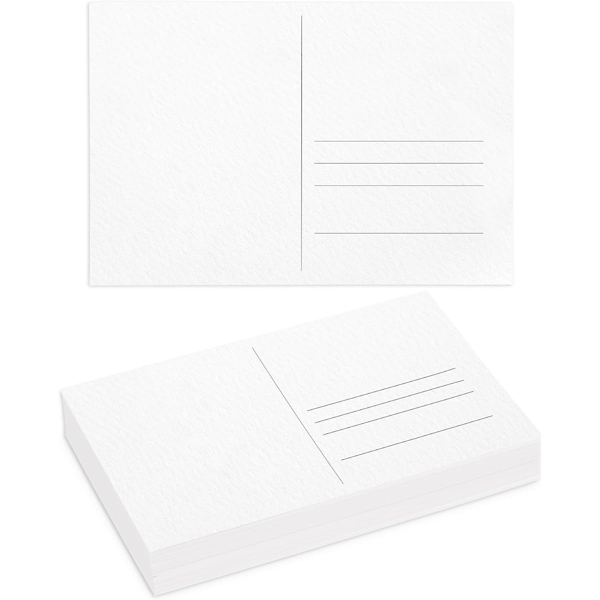 50 Sheets Watercolor Postcards 100% Cotton 140lb/300gsm Blank Postcards 4x6 inch Watercolor Paper Postcards Watercolor Journal DIY Mailing Painting Invitations Greeting Cards