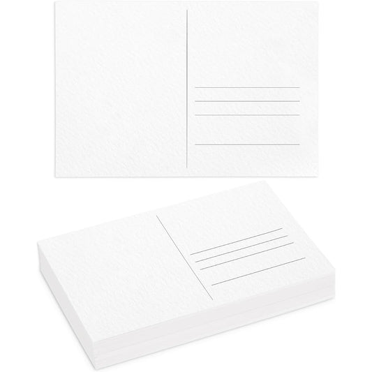50 Sheets Watercolor Postcards 100% Cotton 140lb/300gsm Blank Postcards 4x6 inch Watercolor Paper Postcards Watercolor Journal DIY Mailing Painting Invitations Greeting Cards