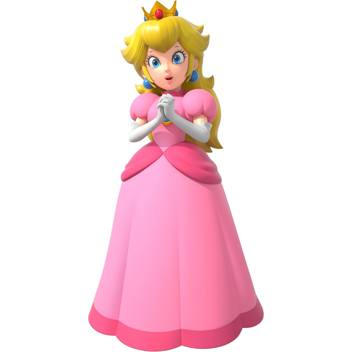 Princess Peach Doll Cake Topper 6" Princess Peach Figure Princess Peach Birthday Decorations