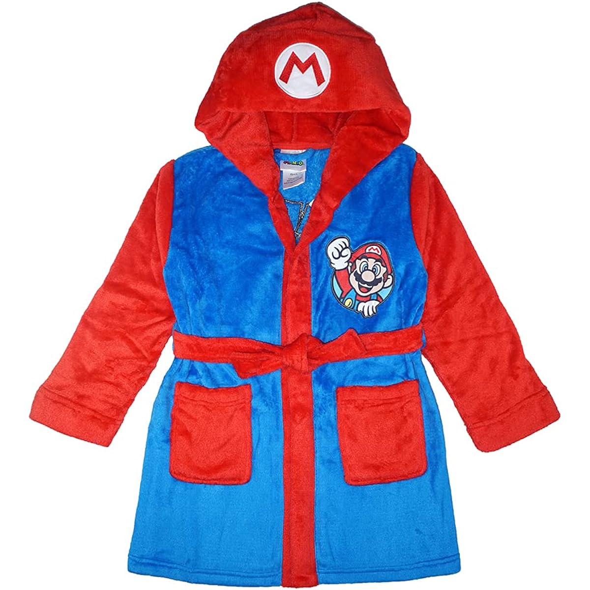 [FUAUFAS] SUPER MARIO Boys Costume Plush Robe, Mario, 4/5