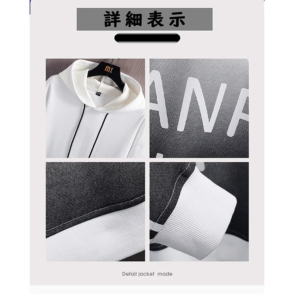[foveitaa] Men's Hoodie, Long Sleeve, Spring Clothes, Autumn Clothes, Gradient Hoodie, Stylish, Pullover, Autumn/Winter, Loose, Hooded, Stylish, Sweatshirt, Pullover, Popular, Street Tops