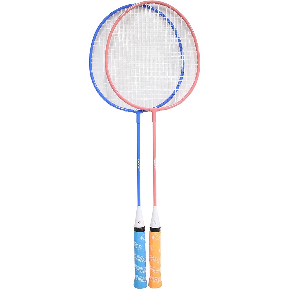 SAKURAI Snoopy Badminton Racket Set of 2, Gadded up, 2 Shuttles Included, Special Cover Included SN-1012