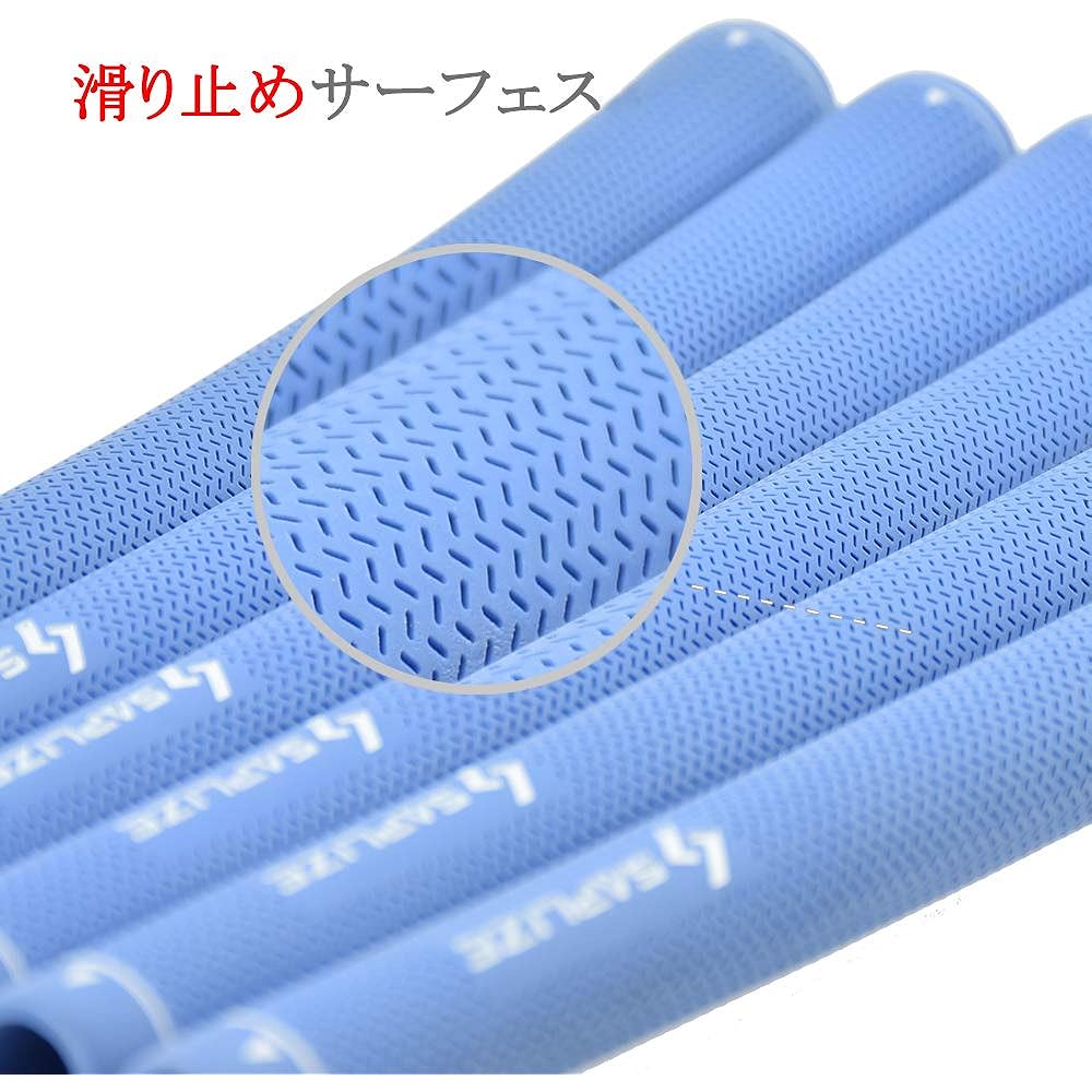 [Set of 8] SAPLIZE dotted non-slip pattern rubber pure color golf grips for irons and wood clubs