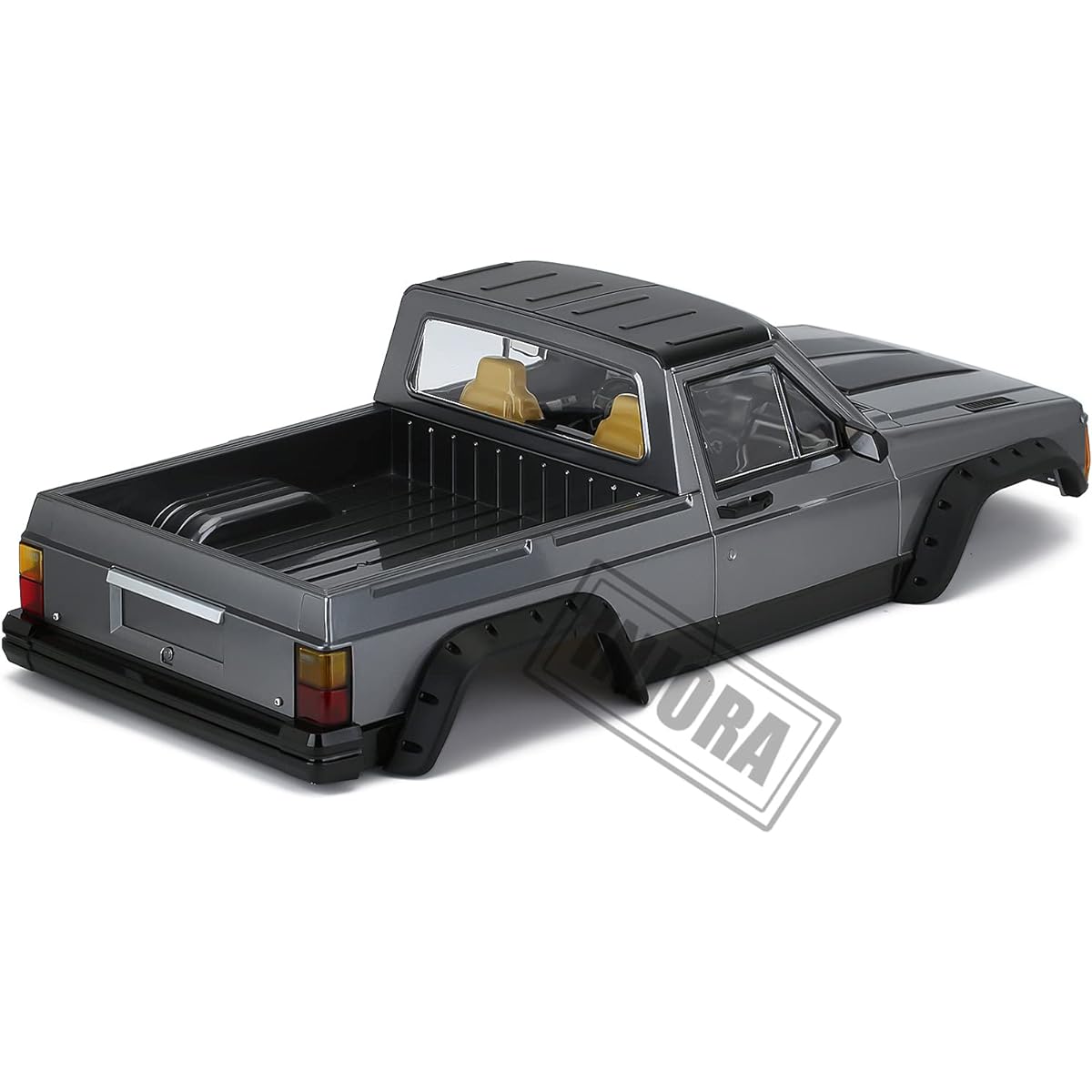 INJORA Unpainted 313mm Wheelbase Cherokee Pickup Truck Car Shell Kit for 1/10 RC Crawler Axial SCX10 & SCX10 II 90046 90047 (Grey)