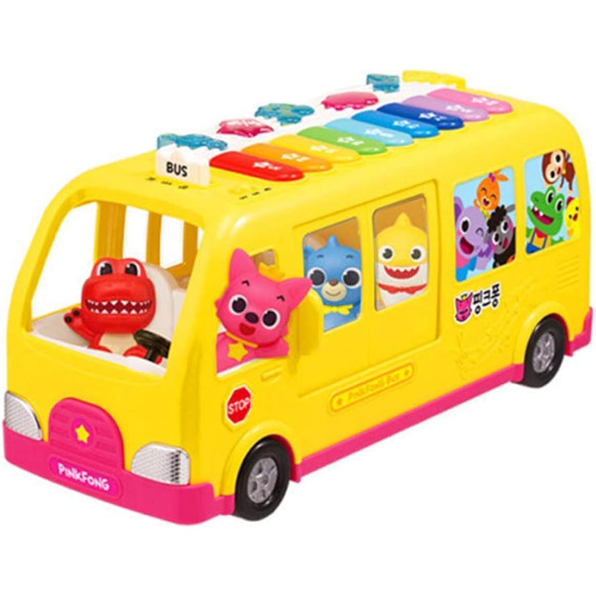 Pink-fong Figure Character Baby Shark Melody Piano Singing Bus Kids Baby Pink-fong Figure Character Baby Shark Melody Piano Singing Bus Kids Baby