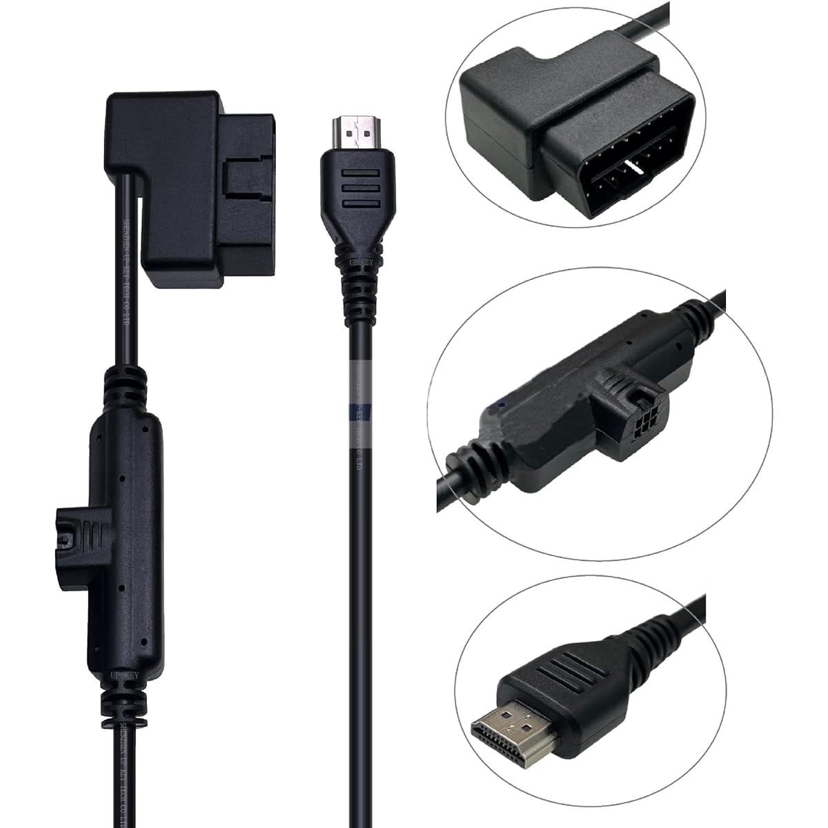 MOCW Interface Cable OBDII HDMI Plug Monitor for Edge CS2 CTS2 CTS3 H00008000 Replacement