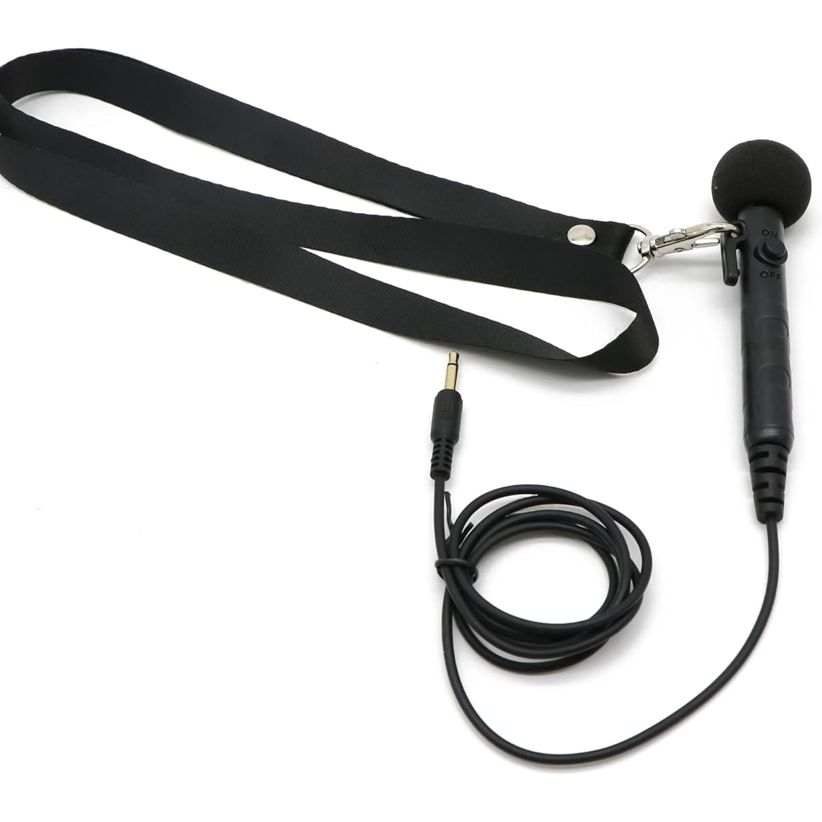 Mini Microphone for Audio Amplifier 3.5mm Small Handheld Microphone for Teachers Small Microphone with Strap