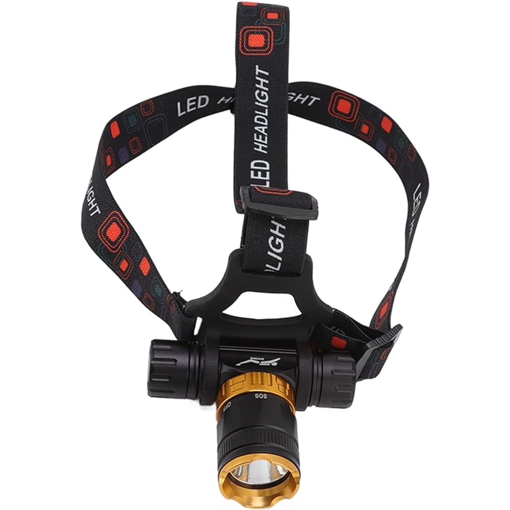 Diving Flashlight, Headlight LED Sports Compact Headlight 5 Positions 5000LMIPX8 Waterproof Underwater Flashlight for Underwater Photography Attached to Head For Fishing/Walking/Climbing/Camping/Work/Disaster Prevention/Power Outage