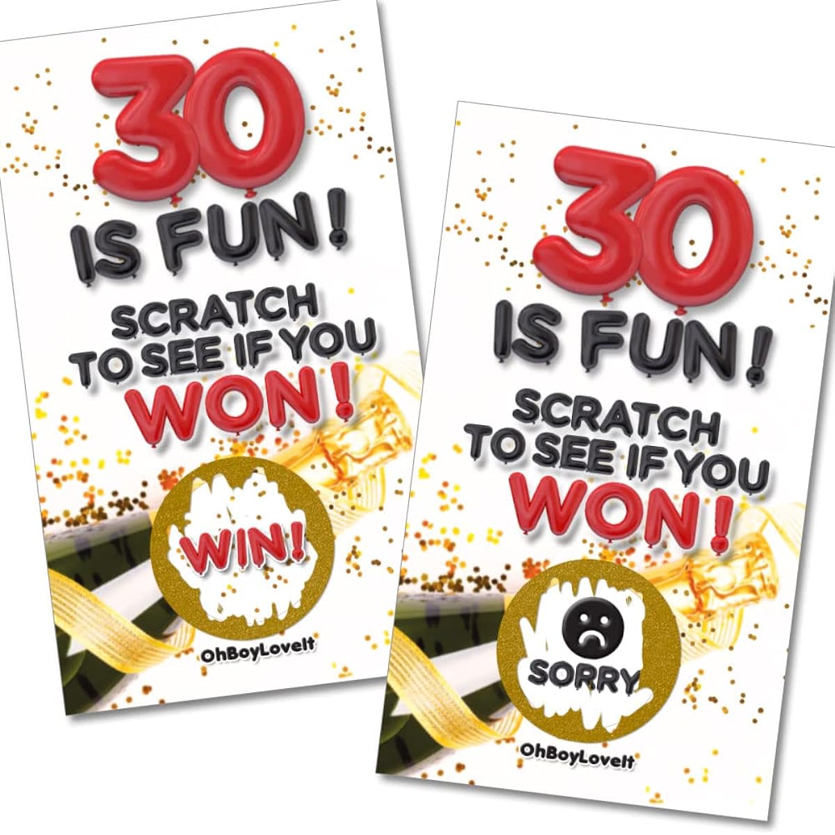 Oh Boy Love It Scratch Off Party Game (Party 30)