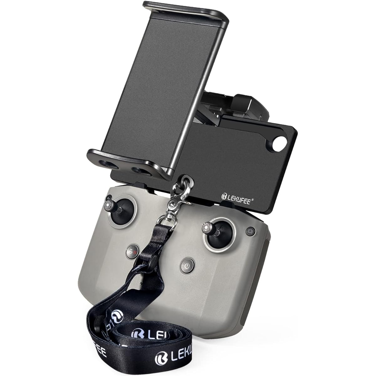 Lekufee Lightweight Aluminum Foldable Tablet Holder with Slide Lock for DJI Mini 3/DJI Mavic 3/Mavic Mini 2/1/Mini SE/Mavic Air 2S/2/Mavic 2 Pro/Mavic Pro/Mavic Air/DJI Remote Control