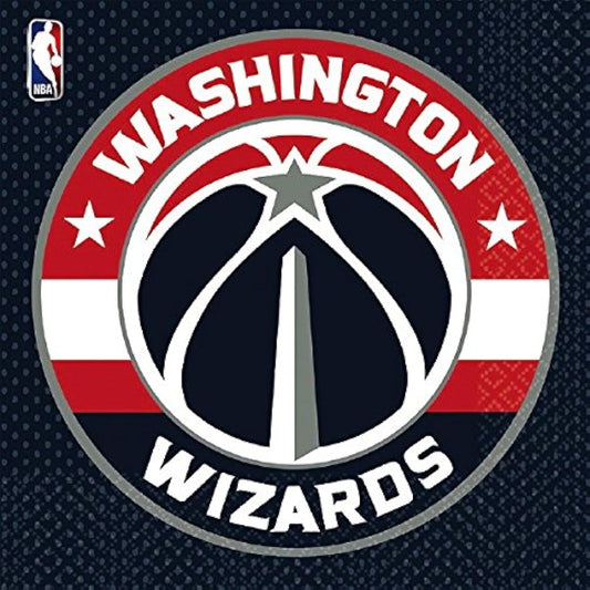 Amscan Sports and Tailgating NBA Party Washington Wizards Luncheon Napkins Tableware Paper 6" x 6" Pack of 16