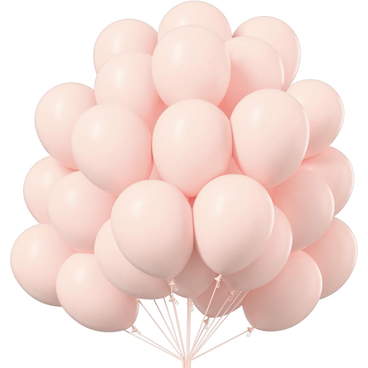 PartyWoo Pale Pink Balloons 100 Pieces 12 Inch Pink Balloons Latex Balloons Balloon Garland for Balloon Arch Party Decorations Birthday Decorations Wedding Decorations Baby Shower Decorations