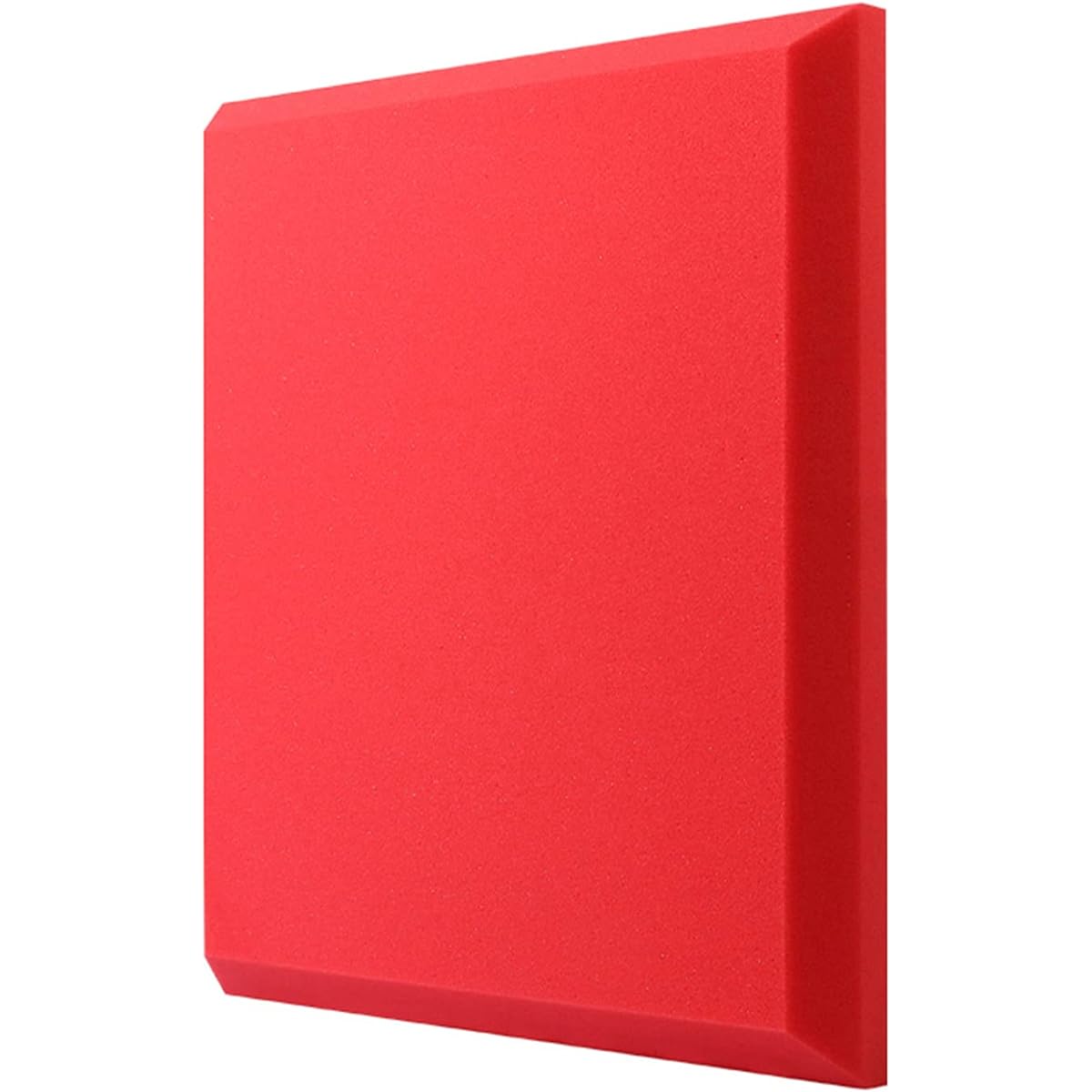 Studio Sound Absorption Panels, Sound Deadening Foam Panels, Square Soundproof Wall Panels with Self-Adhesive for Schools, Studios, Dance Classrooms (Grey 50*50*5CM) (Red 50*50*5)
