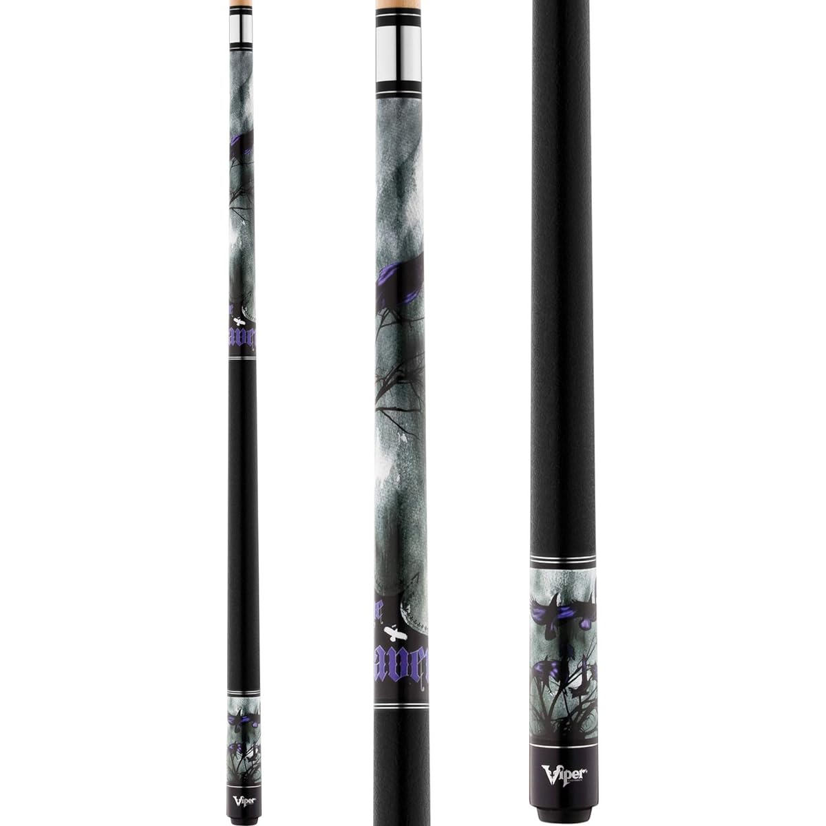 Viper Underground 2-Piece Raven Billiard/Pool Cue, 58 Inch, 19-Ounce