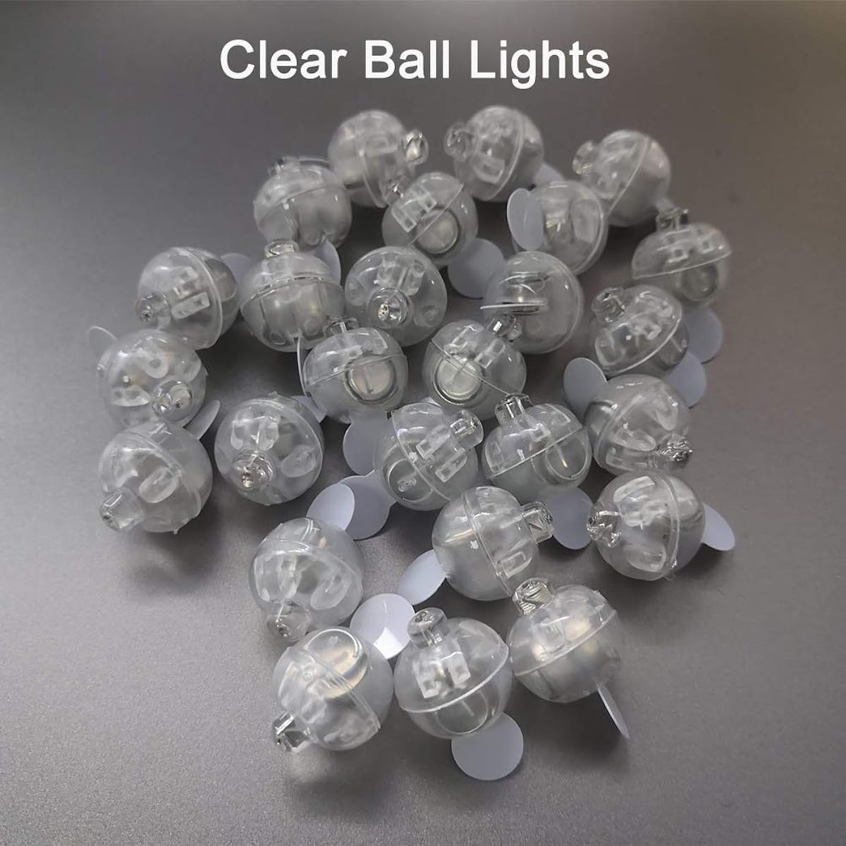 Round LED Balloon Light Mini Ball Long Standby Time Paper Lantern Balloon Light Party Wedding Decoration Clear MY1005D-CW-30-F