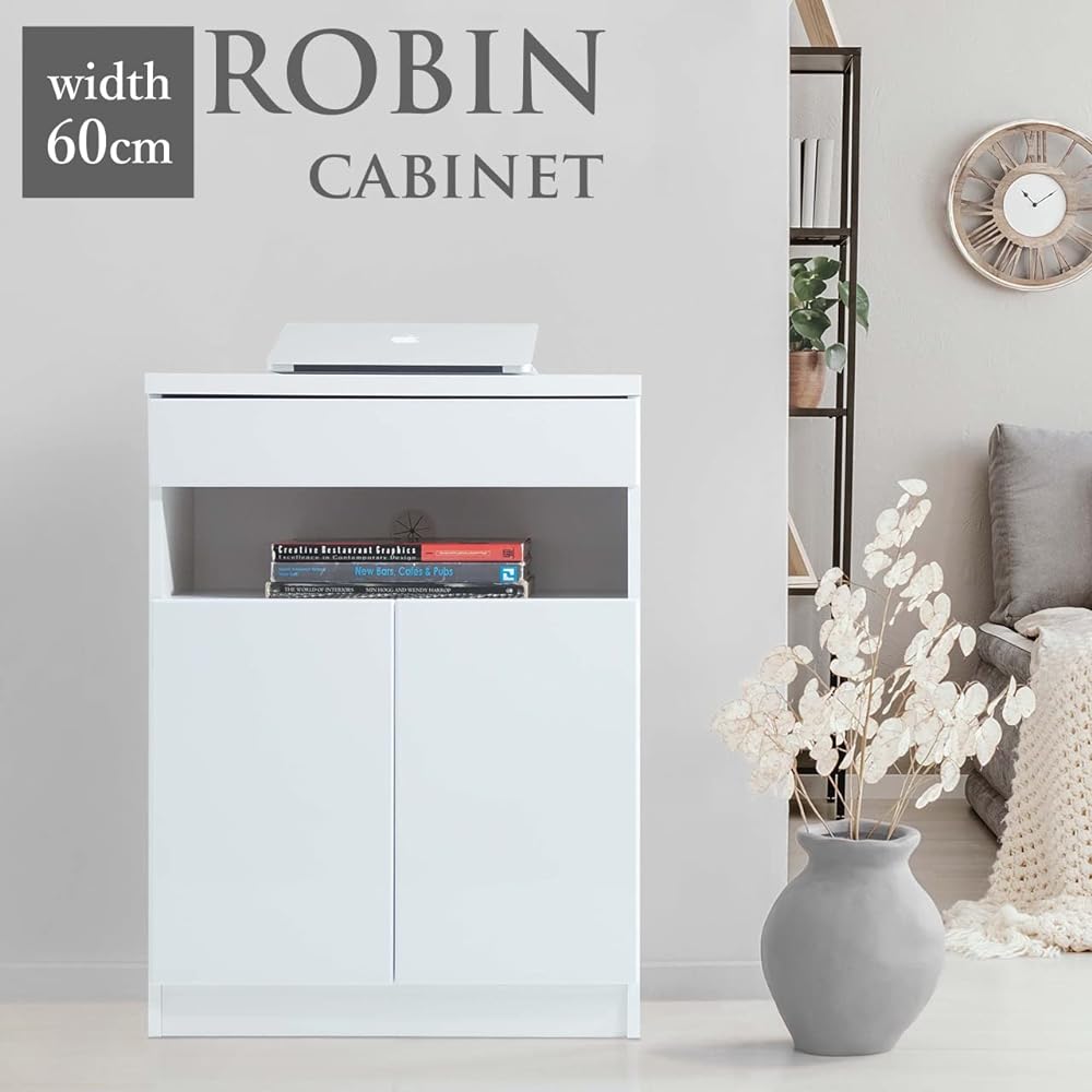 Living cabinet with wiring storage Robin cabinet Width 60cm