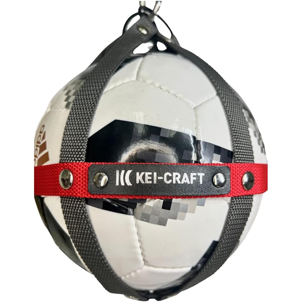 KEI-CRAFT Ball Holder XO-R Model (No name engraving, no shoulder strap) (Gray Red)