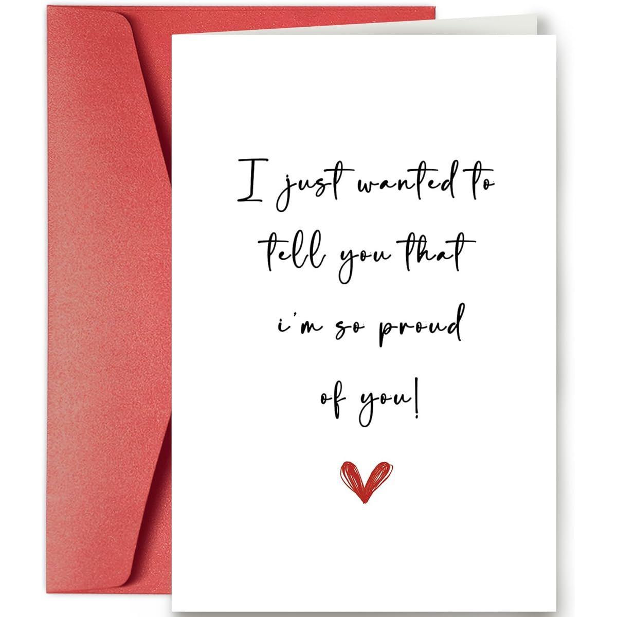 SuperShunhu Proud of You Card Well Made Card Friends Son Daughter Graduation Card New Job Card Encouragement Card