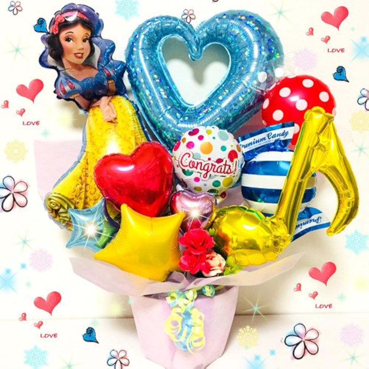 Birthday Recital Snow White Balloon Gift Princess Celebration Gift