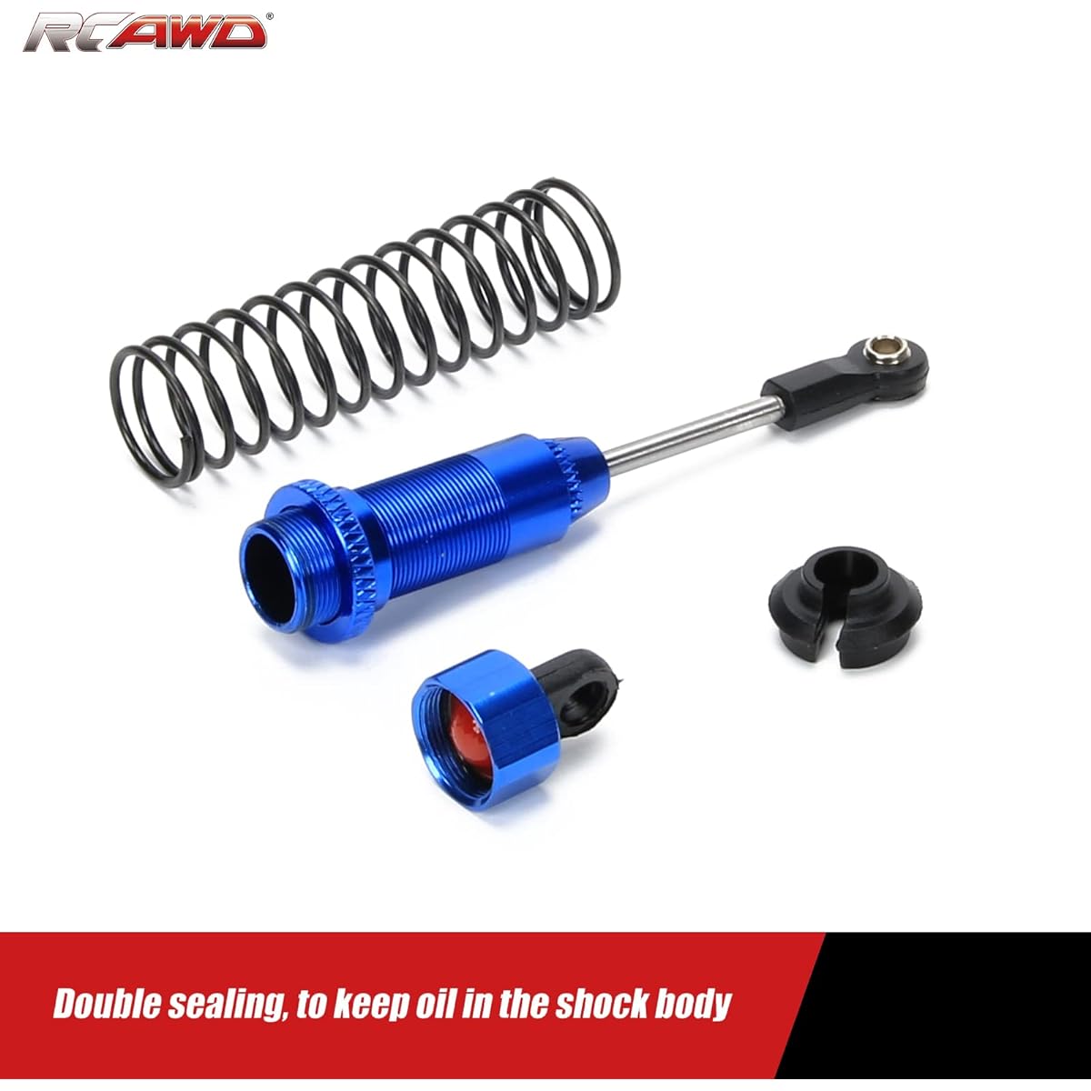 RCAWD 6x Alloy Front Rear Shocks Oil Filled Type 80mm 1/10 LAEGENDARY Upgrade Parts (Dark Blue)