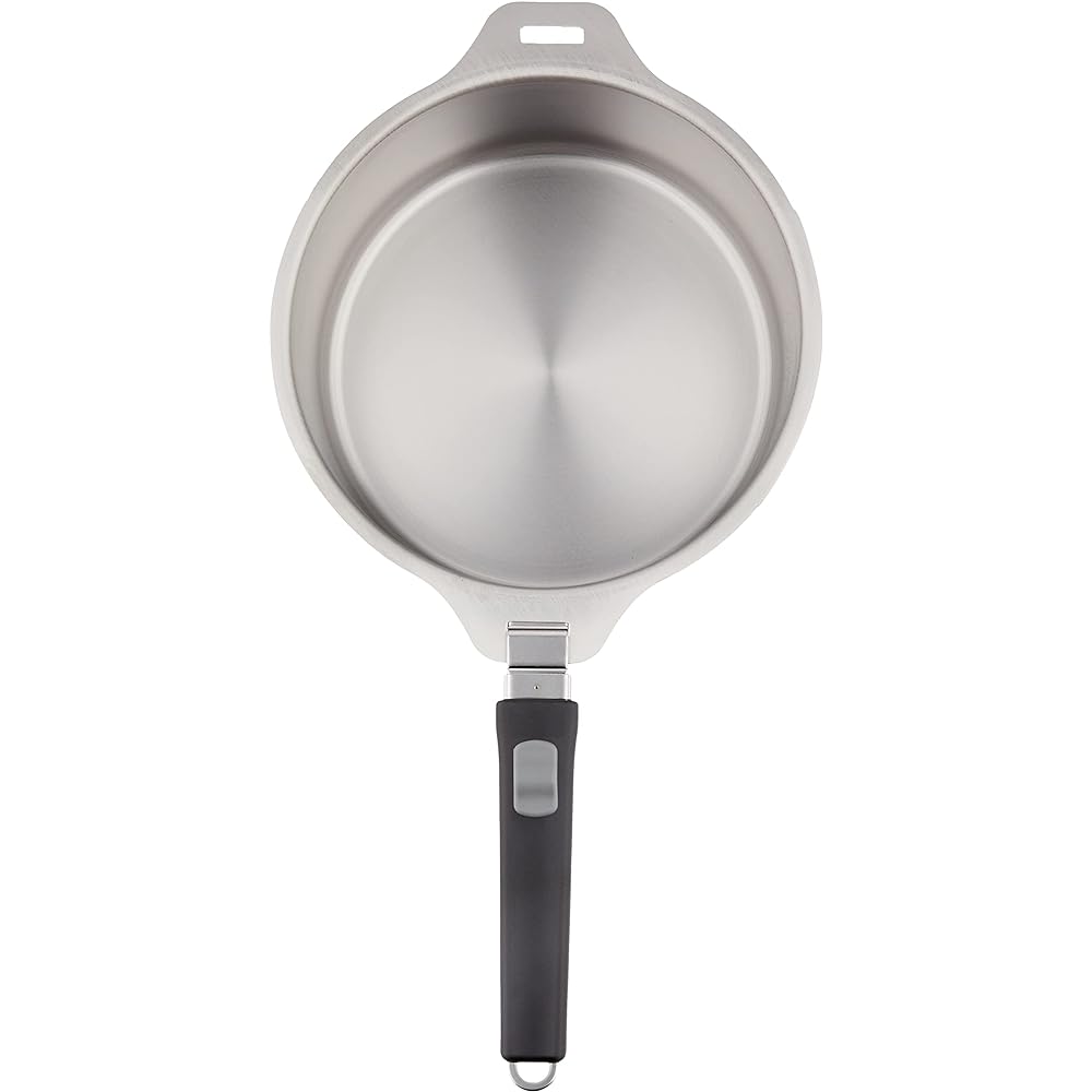 Wahei Freiz Tsubamesanjo Pot with removable handle, 2-piece set, 18cm 20cm, stainless steel, IH compatible, Tsubamesanjo EM-029