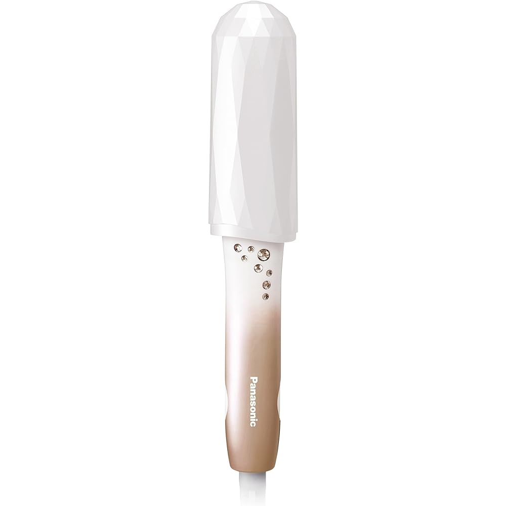 Panasonic Compact Iron for Curling and Straightening, Compatible with Overseas 3Way, Pink Gold EH-HV24-PN