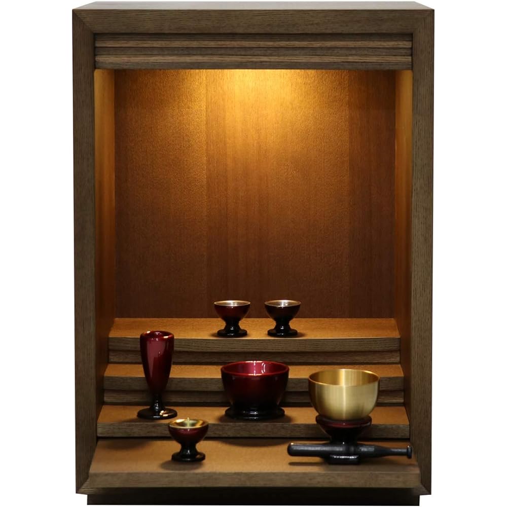 Mini altar without door "Waltz" No. 14 Main body only Walnut veneer Height 42.5cm No. 14 W