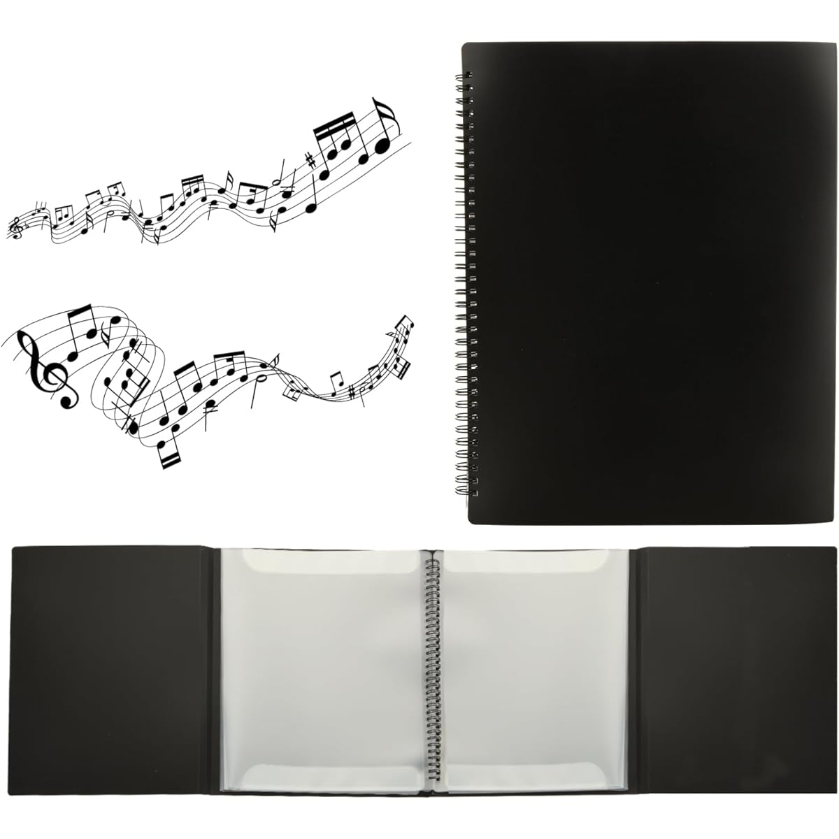 2 sheet music folders