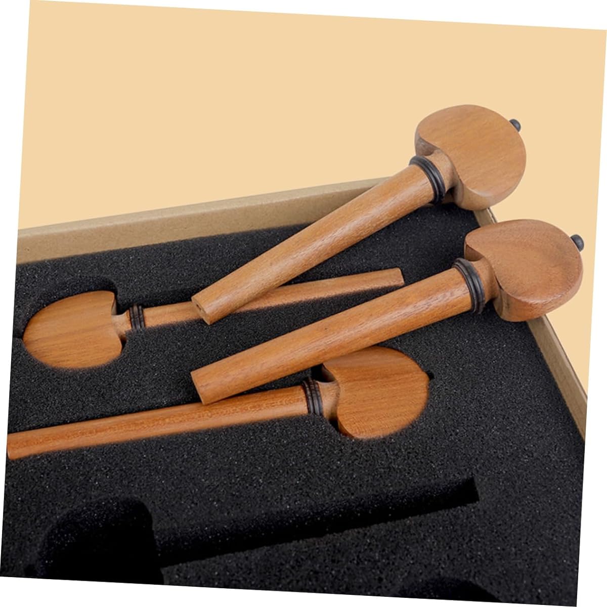 VICASKY 12pcs Cello String Axis Tuner Key Tuning Key Wood Tuning Peg Cello Part Turner Violin Tuning Peg Violin Accessories Cecilio Cello Accessories