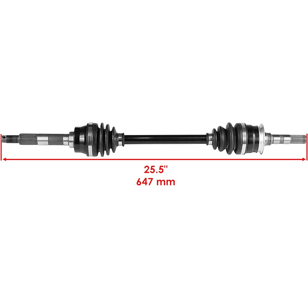 Caltric Front Left and Right Complete CV Joint Axle Compatible with Kawasaki Mule 3010 Kaf620E Kaf620H 4X4 2001-2008