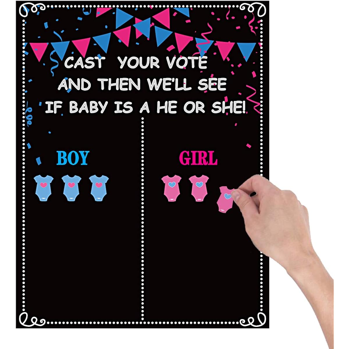 Happy Storm Gender Reveal Decorations, Gender Reveal Ideas Gender Reveal Games, Gender Reveal Party Supplies Favors for Boy or Girl, Revelacion de Sexo de Bebe Decoration
