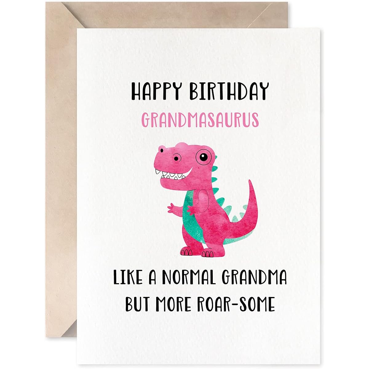 Dinosaur Cards for Awesome Grandmas Funny Grandmother Birthday Card Happy Birthday Grandmasaurus