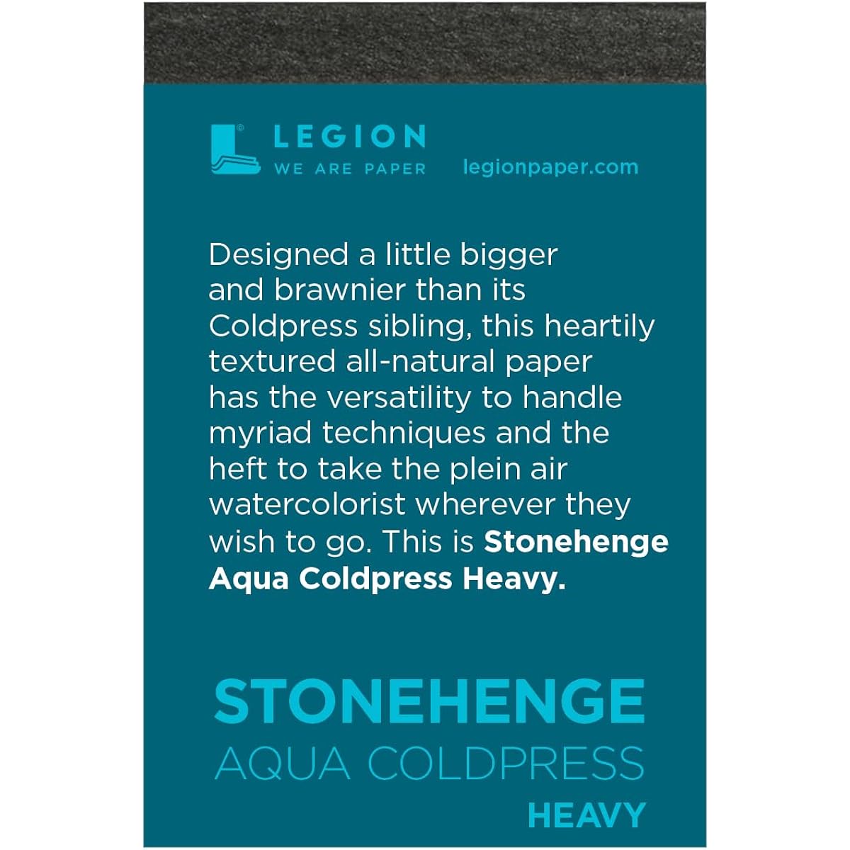 Stonehenge Aqua Heavy Watercolor Mini Pads 300lb Cold Pressed 2.5 x 3.75" White 5 Pieces