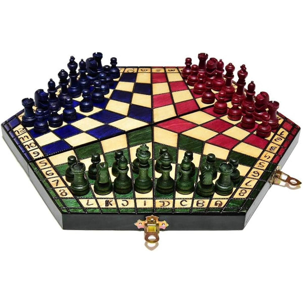 <Three-player wooden chess set> Troika (Troika) Japanese instruction manual included Made in Europe - Poland