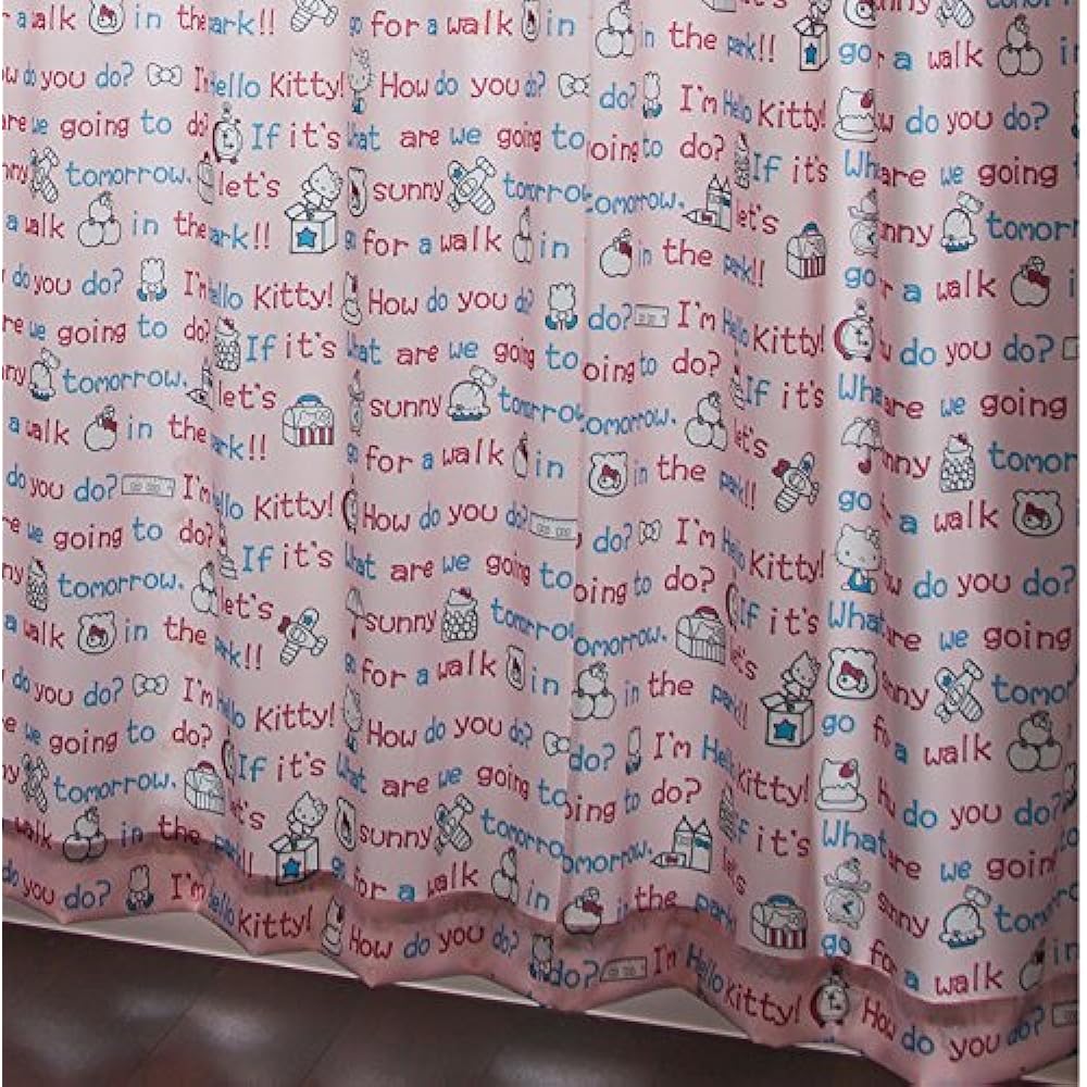 Sanrio (Made in Japan) Hello Kitty Heat Insulating Curtains Set of 2 Width 150 x 178cm Length Pink [SB-6]