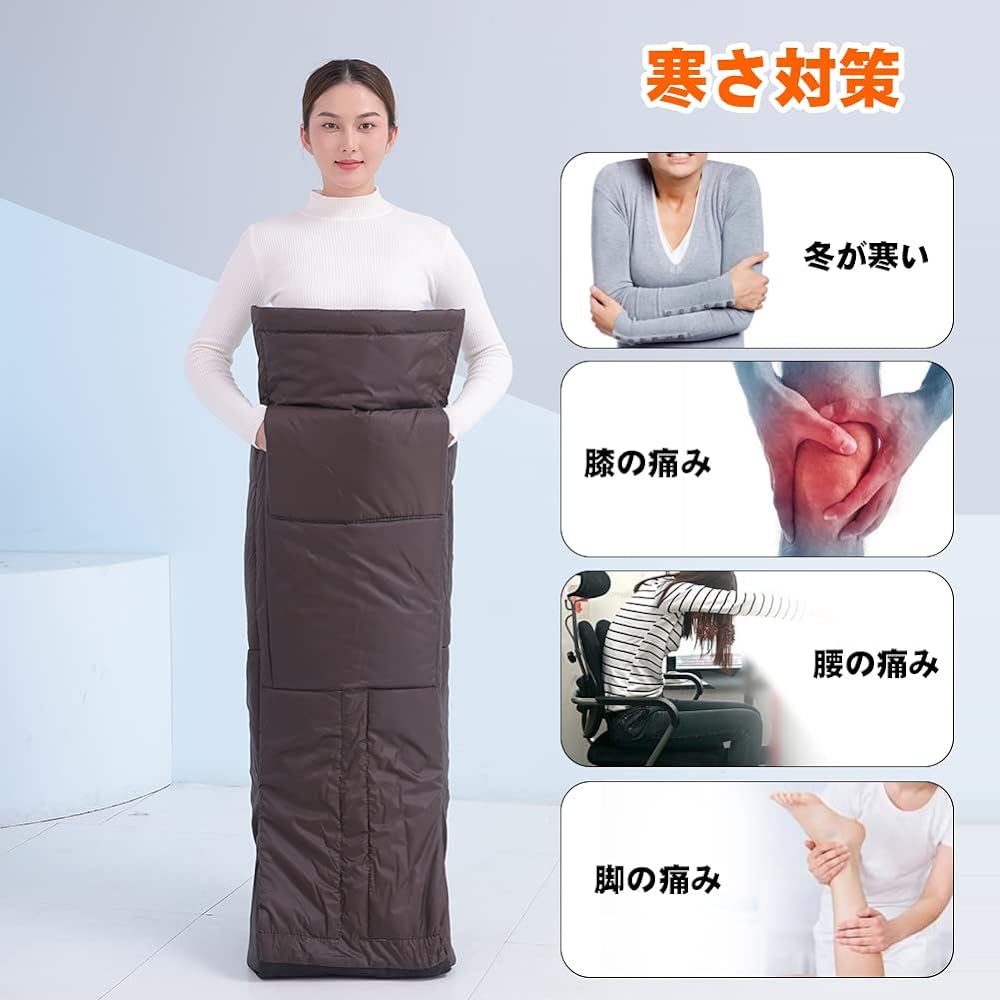 Hot foot heater PSE METI Kotatsu for one person Warm hot Leg heater Electric foot warmer Foot warmer Warm goods Feet Belly Hands Knees Heating Hand Foot warmer 6 temperatures, 7 fixed times Water wash Overheat protection