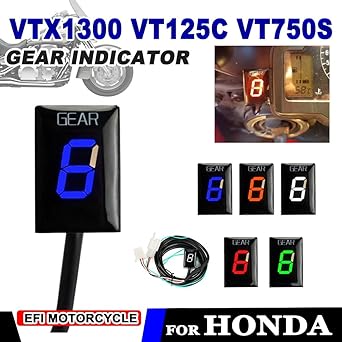 Digital Meter Display Gear Indicator Honda VTX1300 VT750S VT125C Shadow VTX 1300 VT 125C 750S Motorcycle Accessories 1-6 Gear Display Meter Indicator Meter Display
