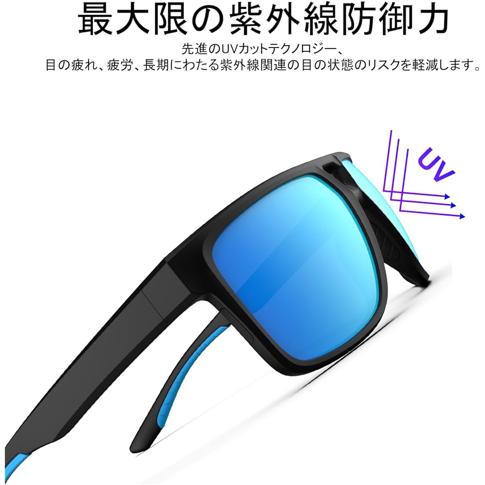 [HAAYOT] Men's Sunglasses Polarized Women Sun Glasses Lightweight TR90 Frame UV Protection for Driving Fishing Golf Travel