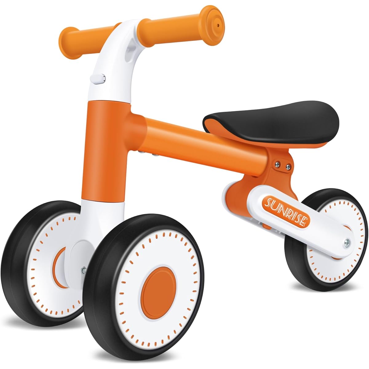 MESTUEL Baby Balance Bike 1-2 Years Old 3 Wheels Orange