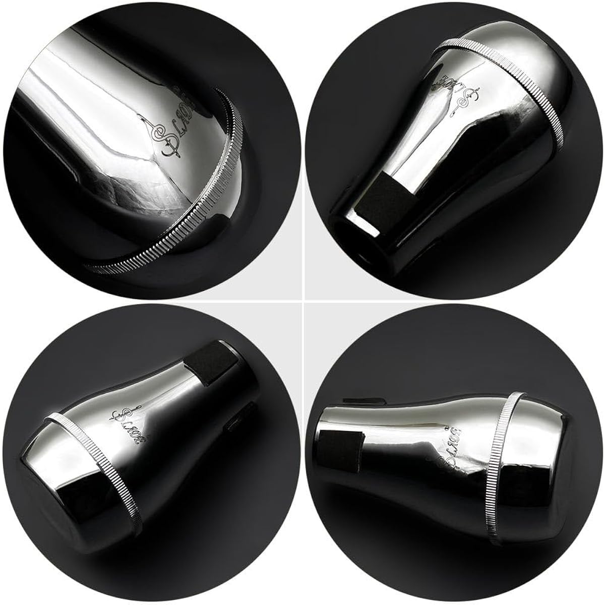 VICASKY Trombone Mute Music Accessories Muffler Silencer Trumpet Accessories Brass Bottom Tenor Trombone Mute Trumpet Mute Tensor Trombone Mute Professional Trombone Mute Noise Removal Tool