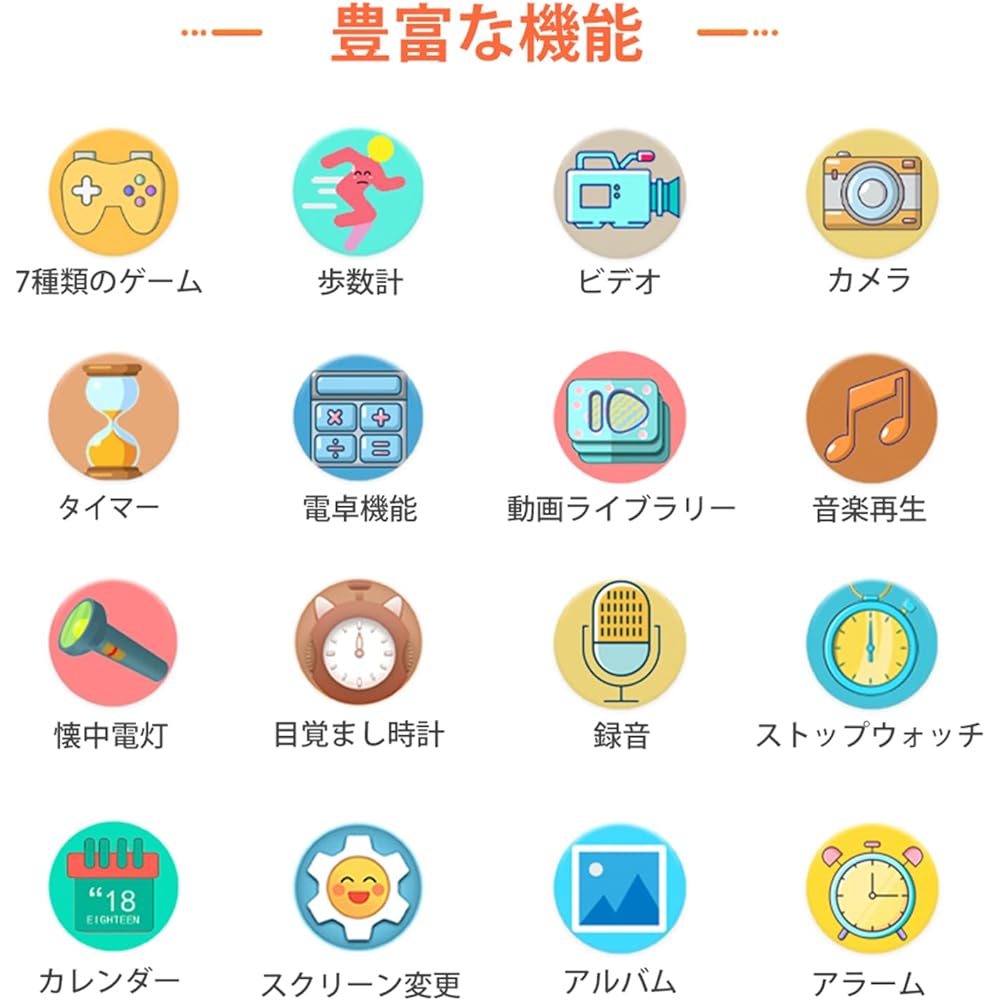 Kids Wristwatch, Smart Watch, Girls, Toys, Boys, Toy Watch, Kids Smart Watch, Watch, HD Camera, 750 mAh, Ultra Lightweight Silicone Strap, Built-in Game Music Player, Flashlight, Camera, Pedometer,