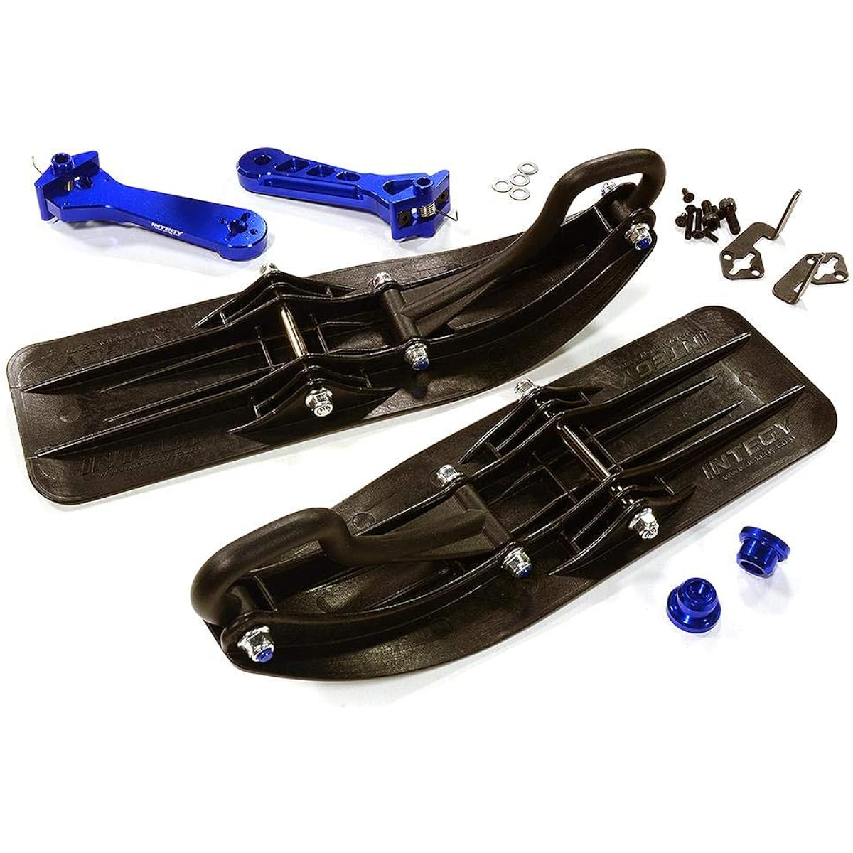 RC Model Front Sled Ski Attachment Set Designed for Axial 1/8 Yeti XL (for RWD Operation)