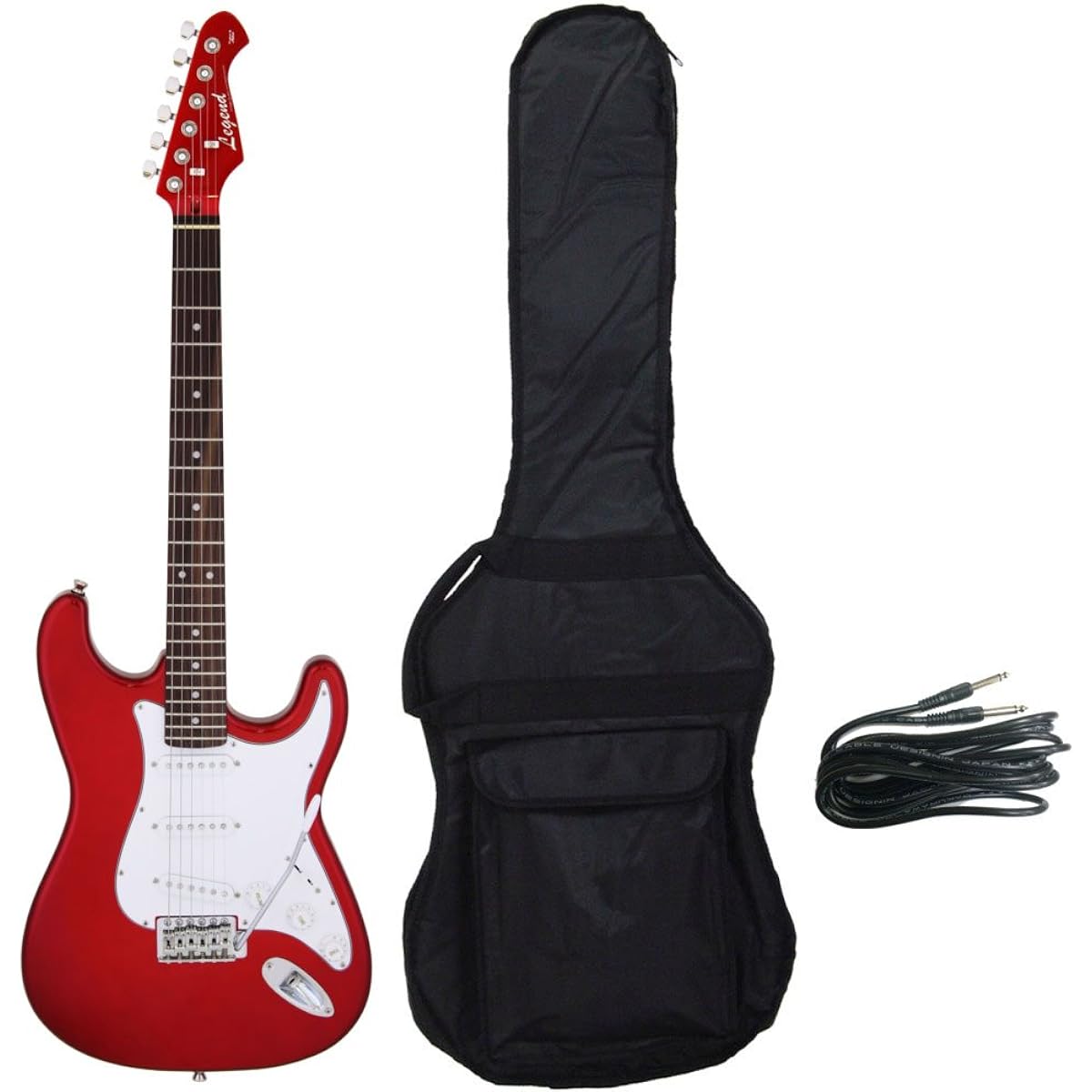 [Case included] Legend LST-Z CACA (Candy Apple Red) Stratocaster Electric Guitar