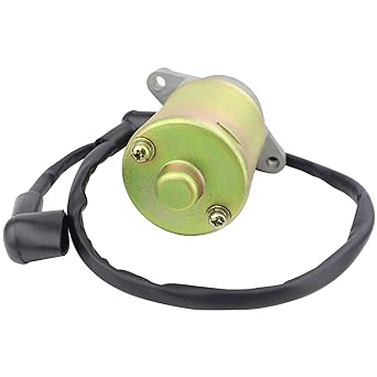 Starter Relay Starter Motor & Drive & Solenoid Relay GY6 47cc 49cc 50cc Scooter Moped Go Kart T Tank JCL