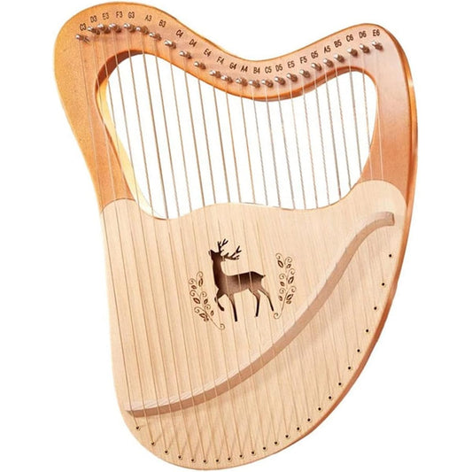 WowZza Lyra Set Musical Harp Small Size 21/24/27 Strings Solid Wood Portable Musical Instrument Lyra Harp for Beginners/27 Strings