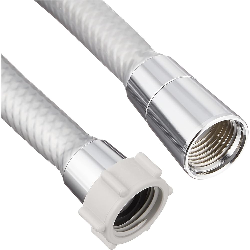 LIXIL INAX Shower Hose Metallic Silver Hose 1.6m A-4215-16