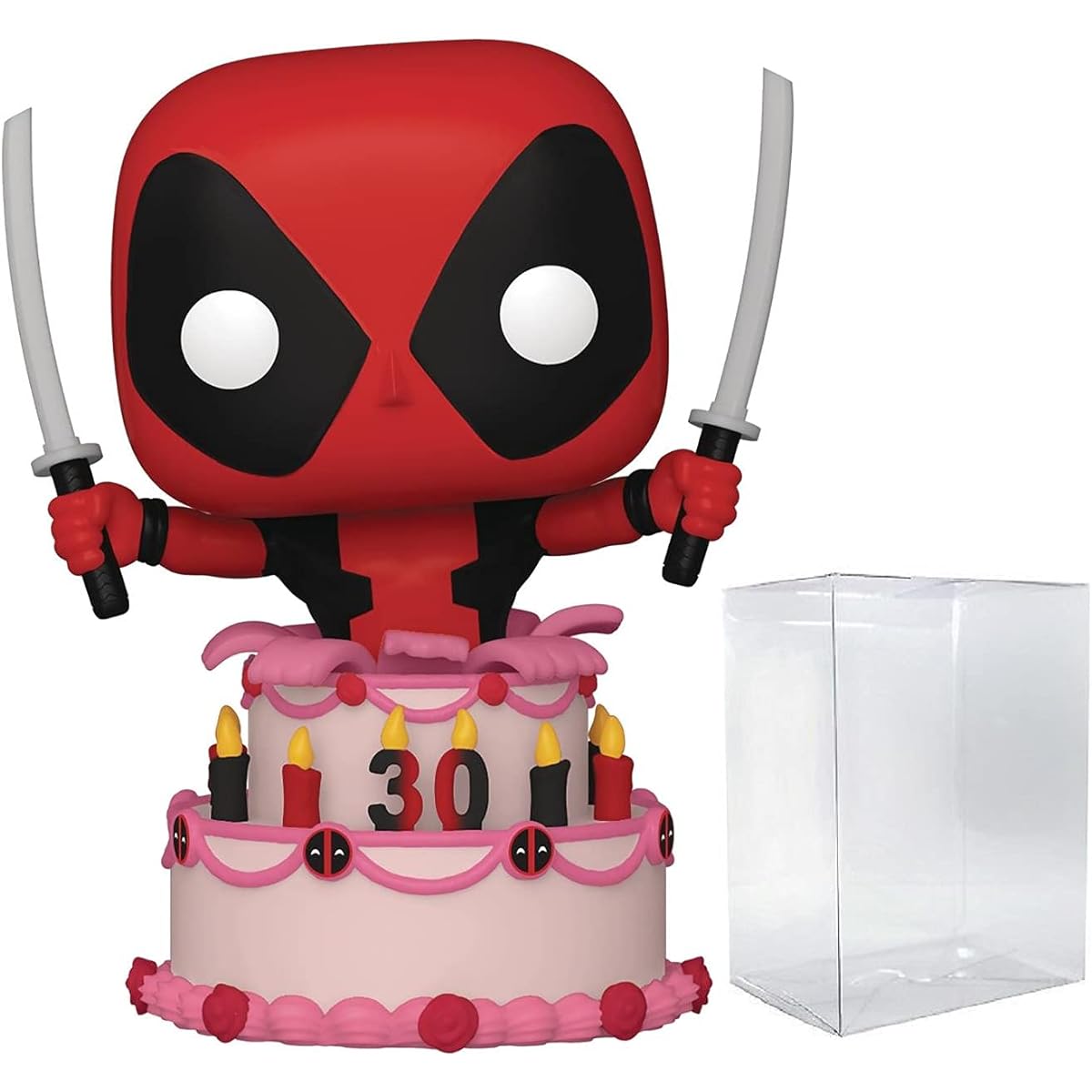 Deadpool in Cake Pop #776 Pop Marvel Deadpool Vinyl Figure (Includes EcoTek Protector to Protect Display Box)