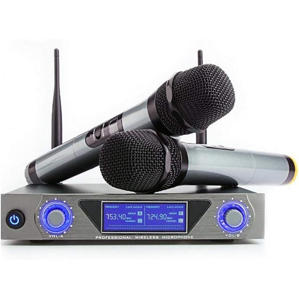 Wireless Handheld Microphone MU-868 Class and Clear Sound Fine Performance Microphone for Home Singing Condenser Microphone Live Broadcast Accessories (Color: Grey)