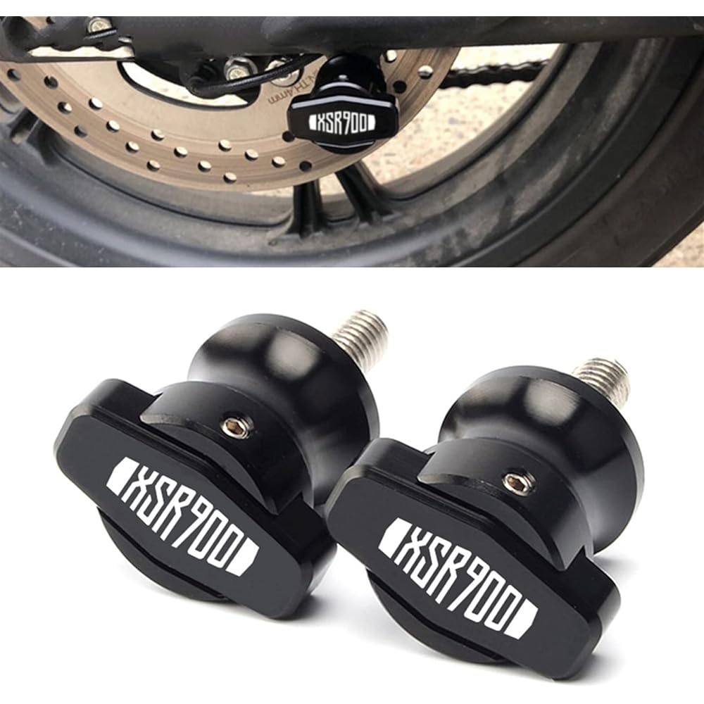DOOREX 6mm Motorcycle CNC Accessories Swingarm Spool Stand Screw Slider For Yamaha XSR900 XSR 900 ABS 2014 2015 2016 2017 2018 2019 Swingarm Slider Spool (Size: Titanium)